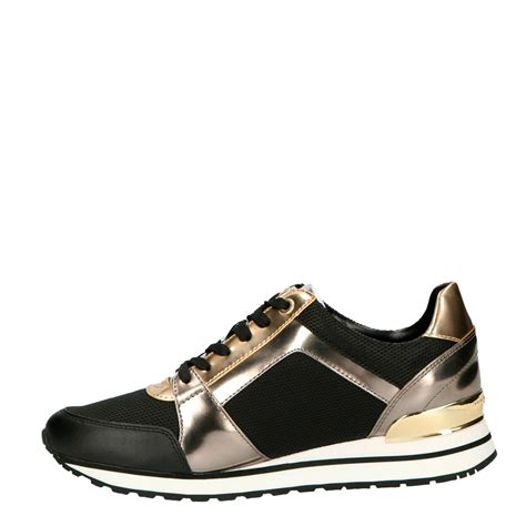 michael kors sneakers zwart goud|michael kors heeled sneakers.